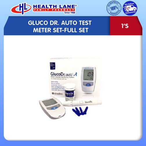 GLUCO DR. AUTO TEST METER SET-FULL SET